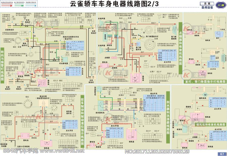 贵州云雀 2 车身电器线路图